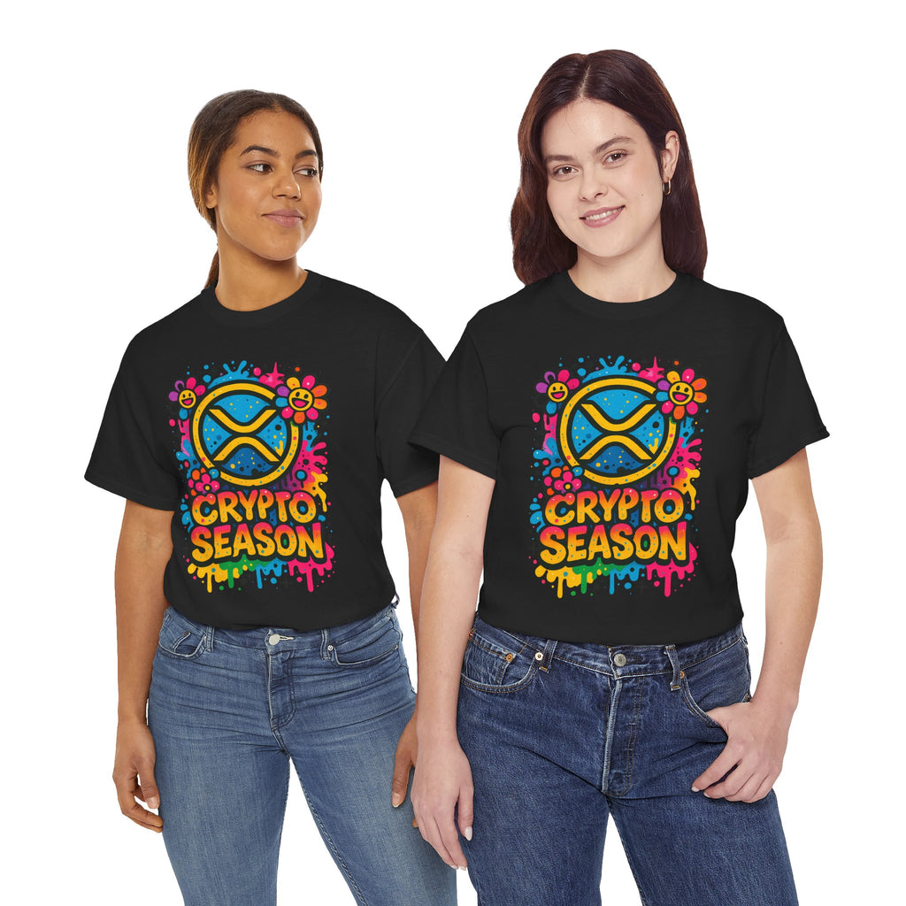 Crypto Season T-Shirt — Colorful Ripple XRP Logo Tee