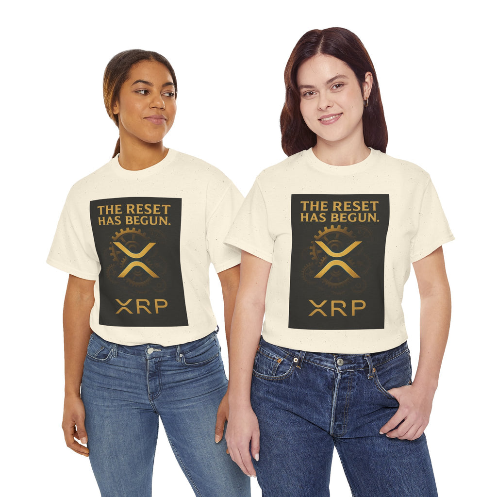 XRP Crypto Tee — "The Reset Has Begun" Bitcoin Alternative Shirt