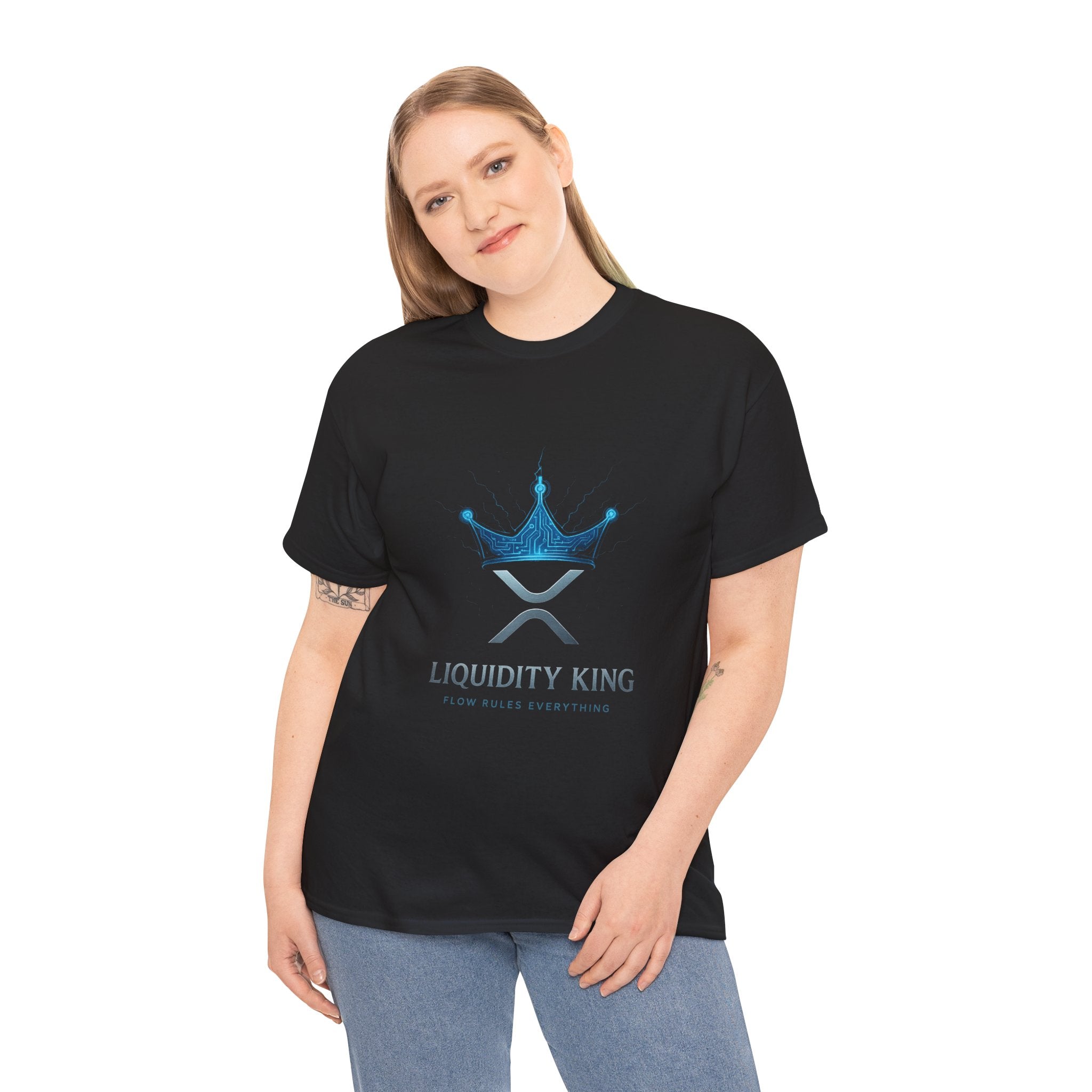 RIPPLE Liquidity King T-Shirt — Crypto XRP Crown Tee