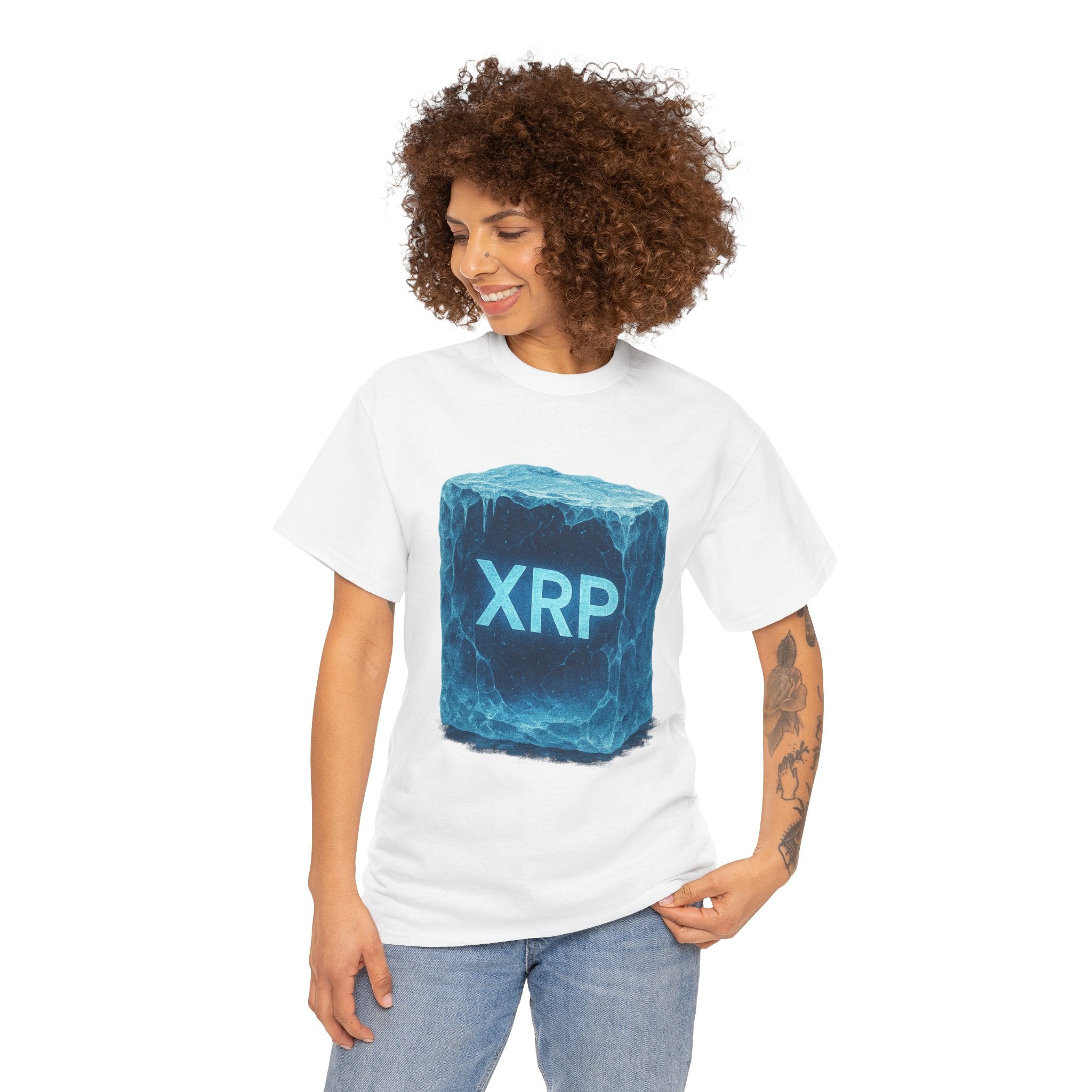 XRP Ice Block Tee — Crypto Ripple Logo T-Shirt