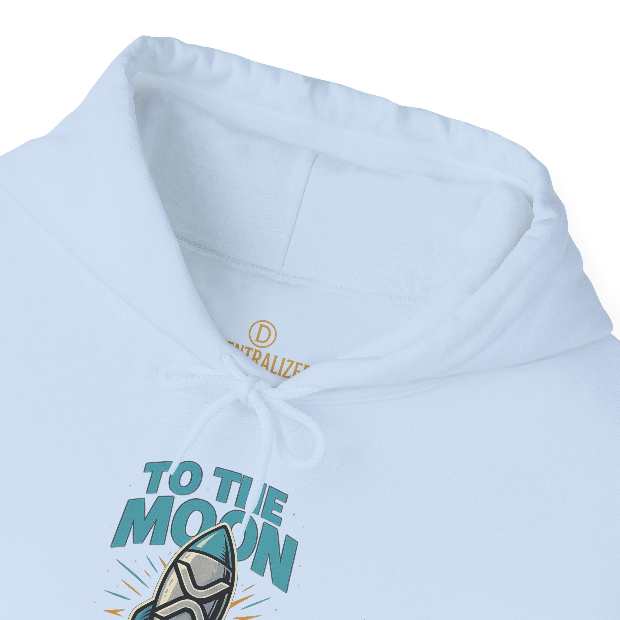 Hoodie — 'To The Moon' Rocket Graphic Pullover