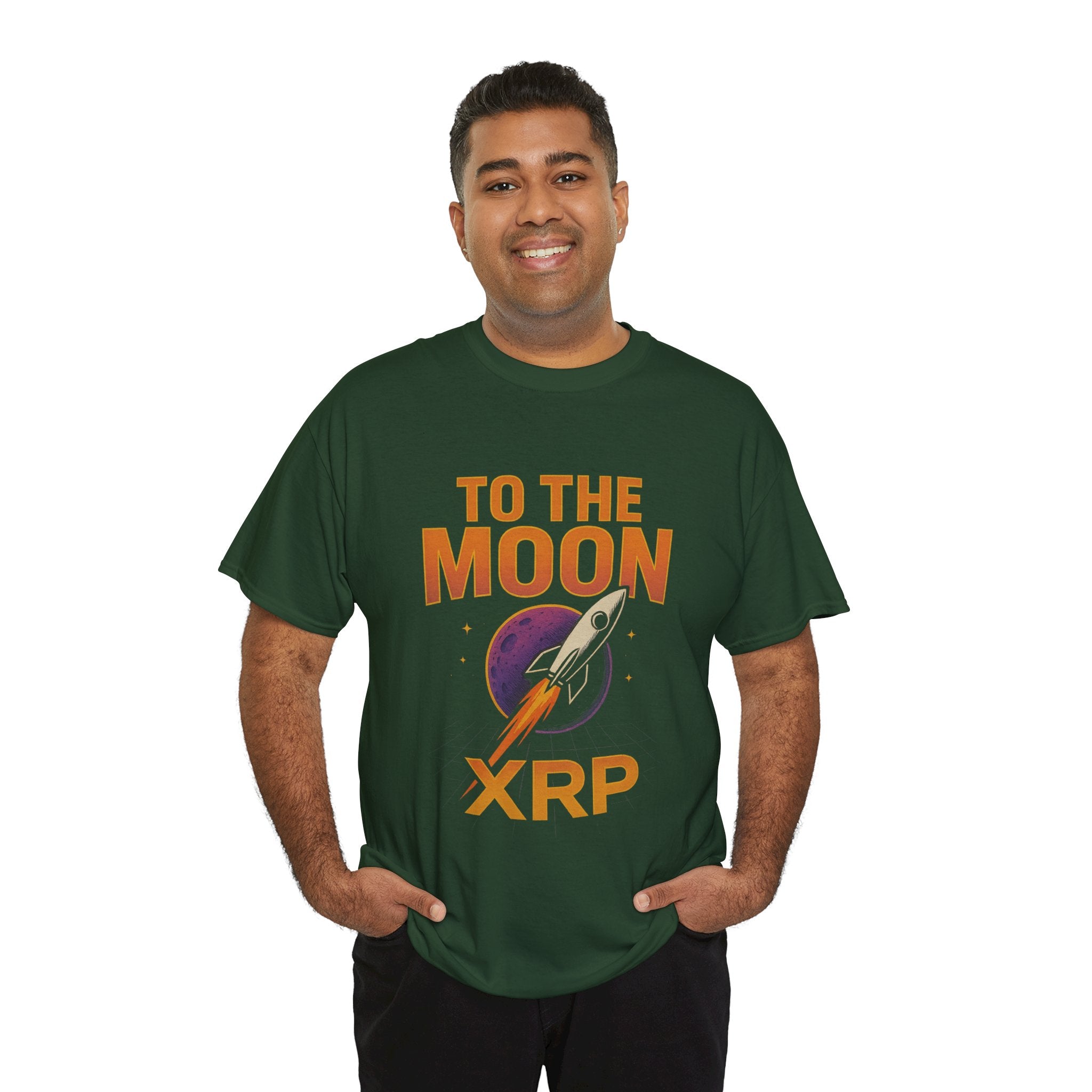 XRP To The Moon Tee — Cryptocurrency Investor Rocket Shirt