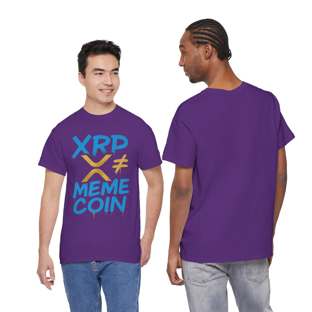 XRP ≠ Meme Coin T‑Shirt — Crypto Advocate Graphic Tee