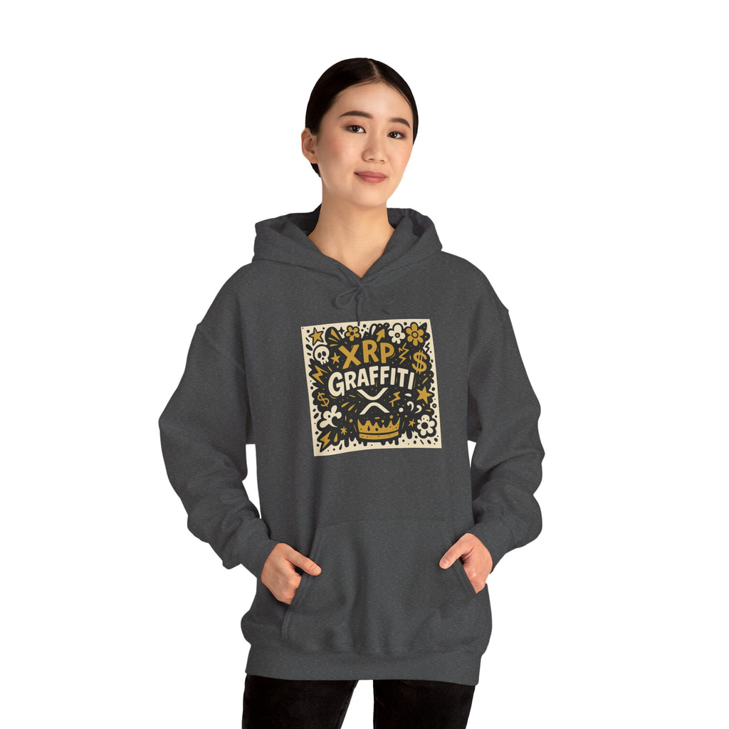 XRP Graffiti Hoodie – Street Art Crypto Sweatshirt