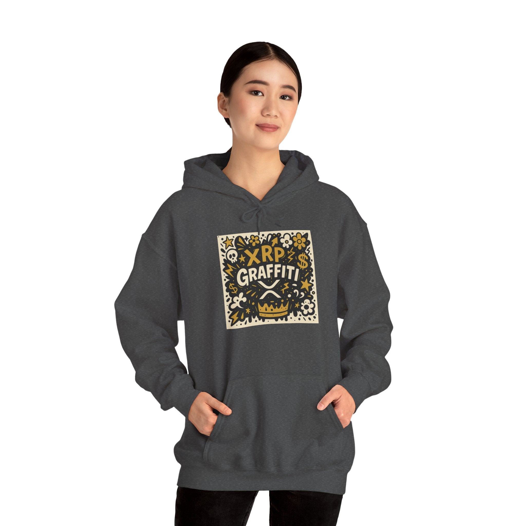 XRP Graffiti Hoodie – Street Art Crypto Sweatshirt