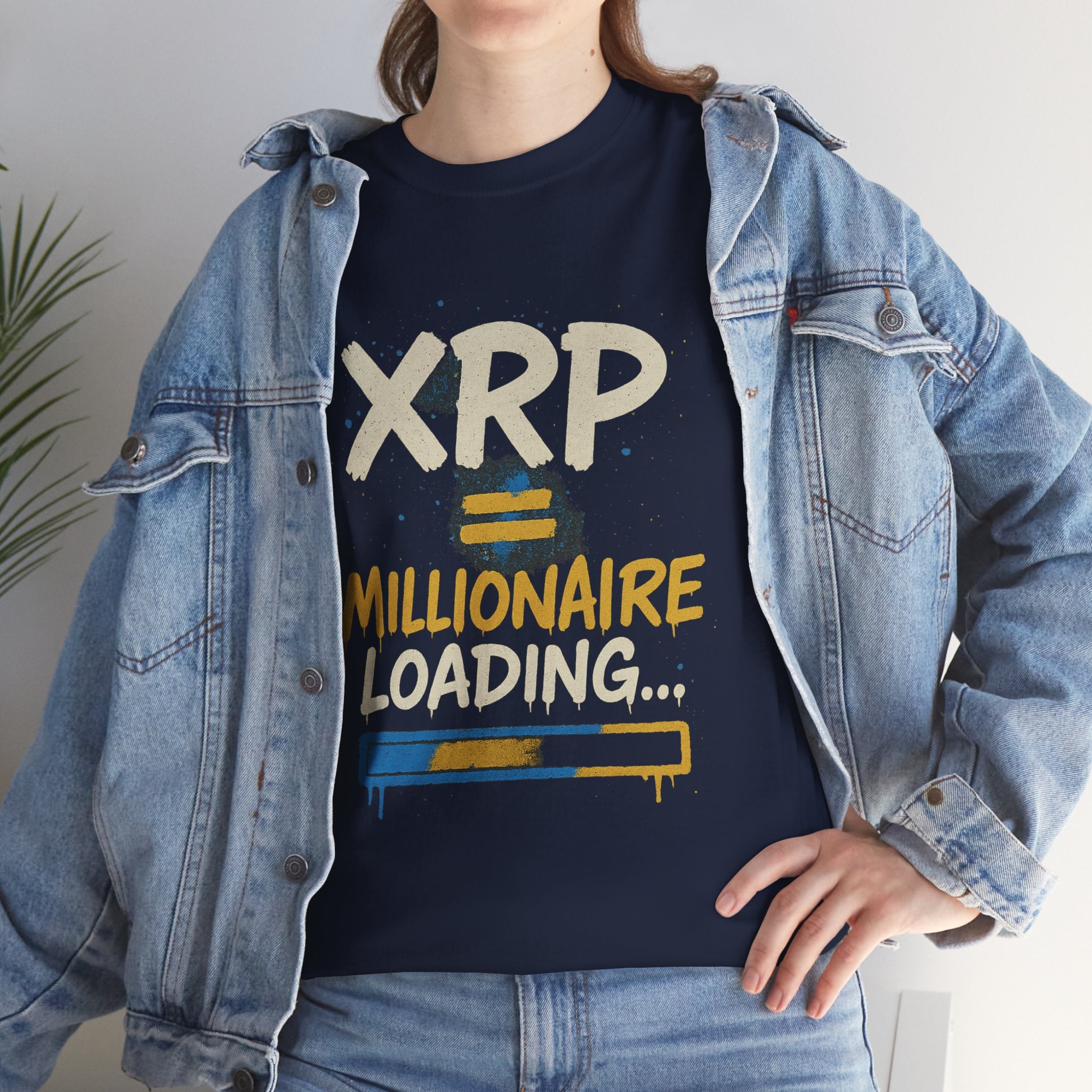 XRP Millionaire Loading T-Shirt — Crypto Investor Progress Tee