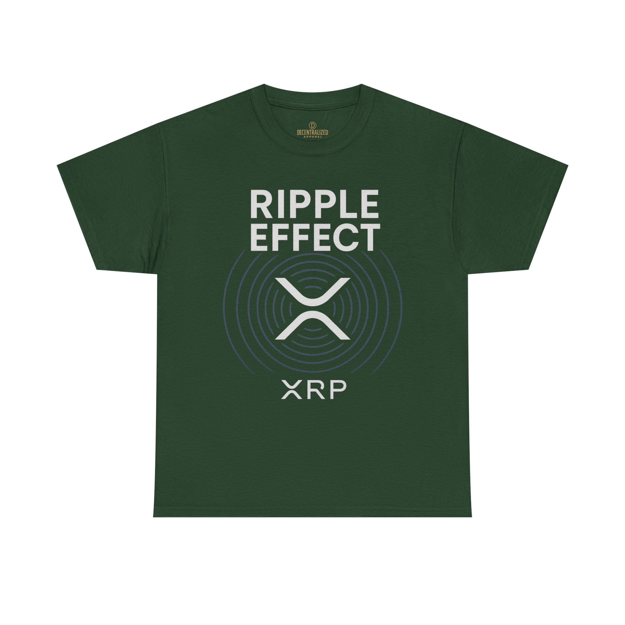 Ripple Effect XRP Tee — Minimal Cryptocurrency Logo T-Shirt