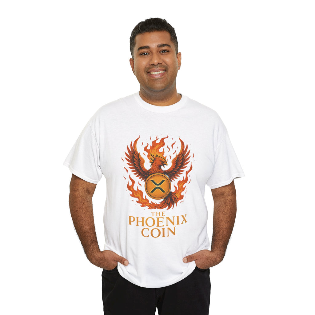 Phoenix Coin T‑Shirt — Fiery Phoenix Crypto Logo Tee
