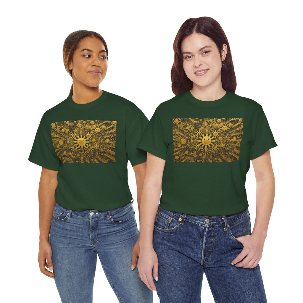 Sunflower Burst T‑Shirt — Golden Sunflower Pattern Tee