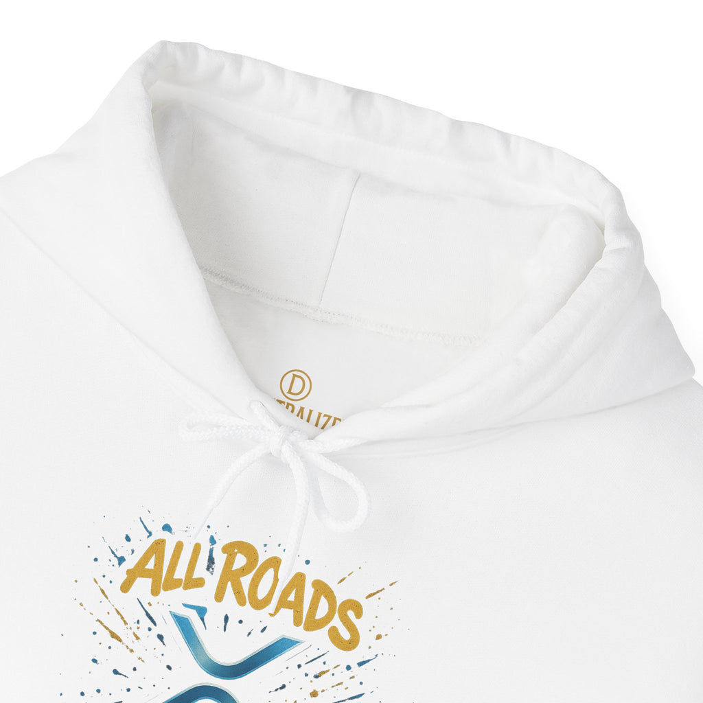 All Roads Lead to XRP Hoodie – Crypto Investor Pullover