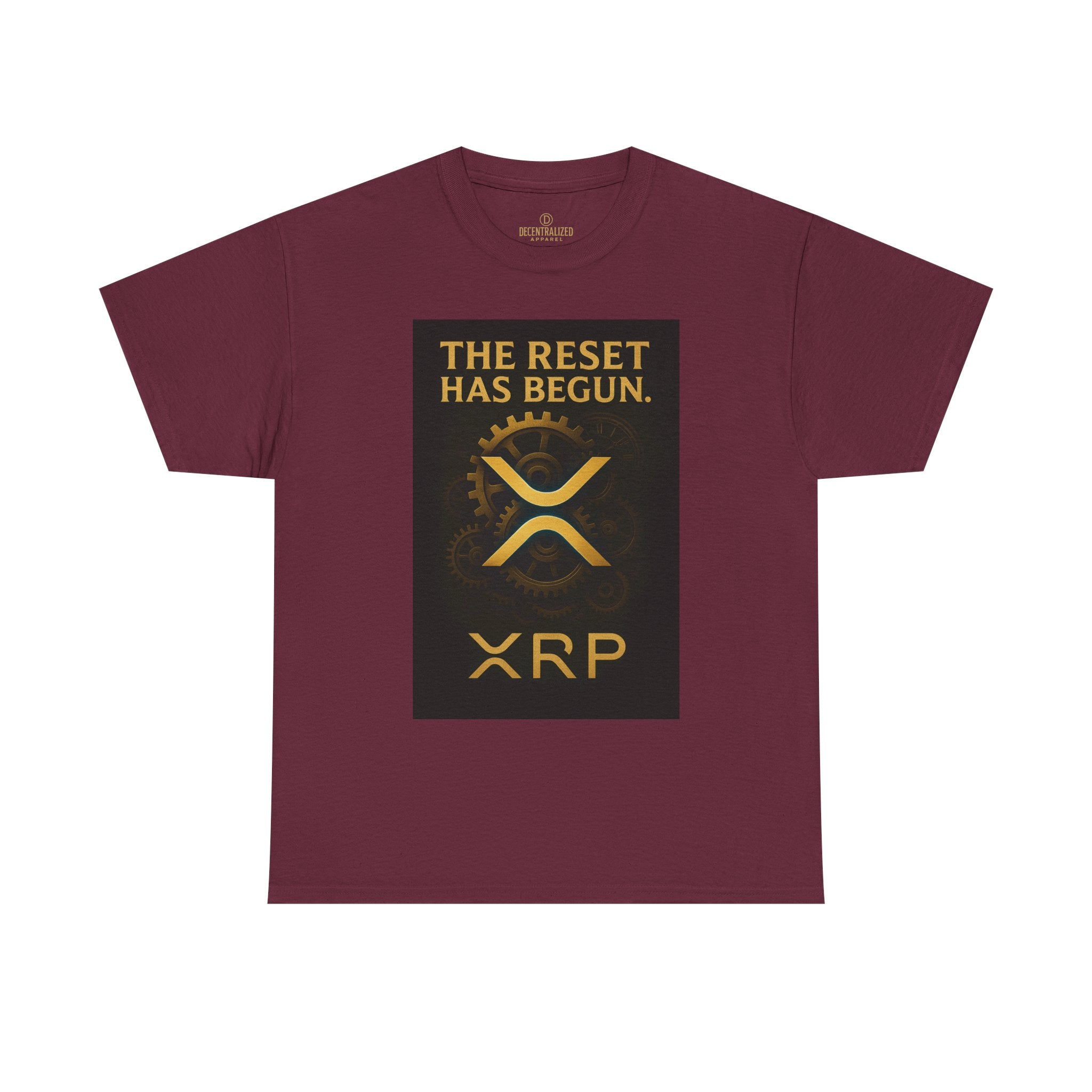 XRP Crypto Tee — "The Reset Has Begun" Bitcoin Alternative Shirt