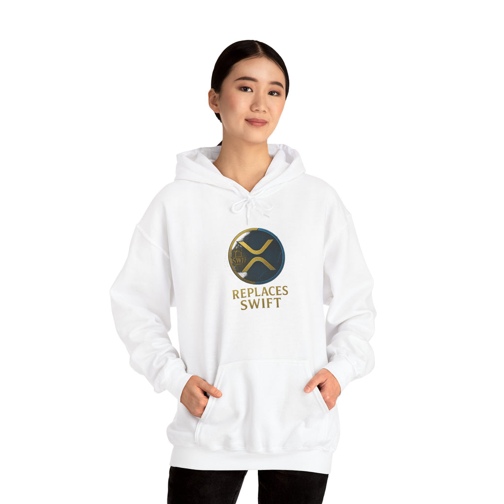 Crypto Logo Hoodie — "Replaces Swift" Ripples Design