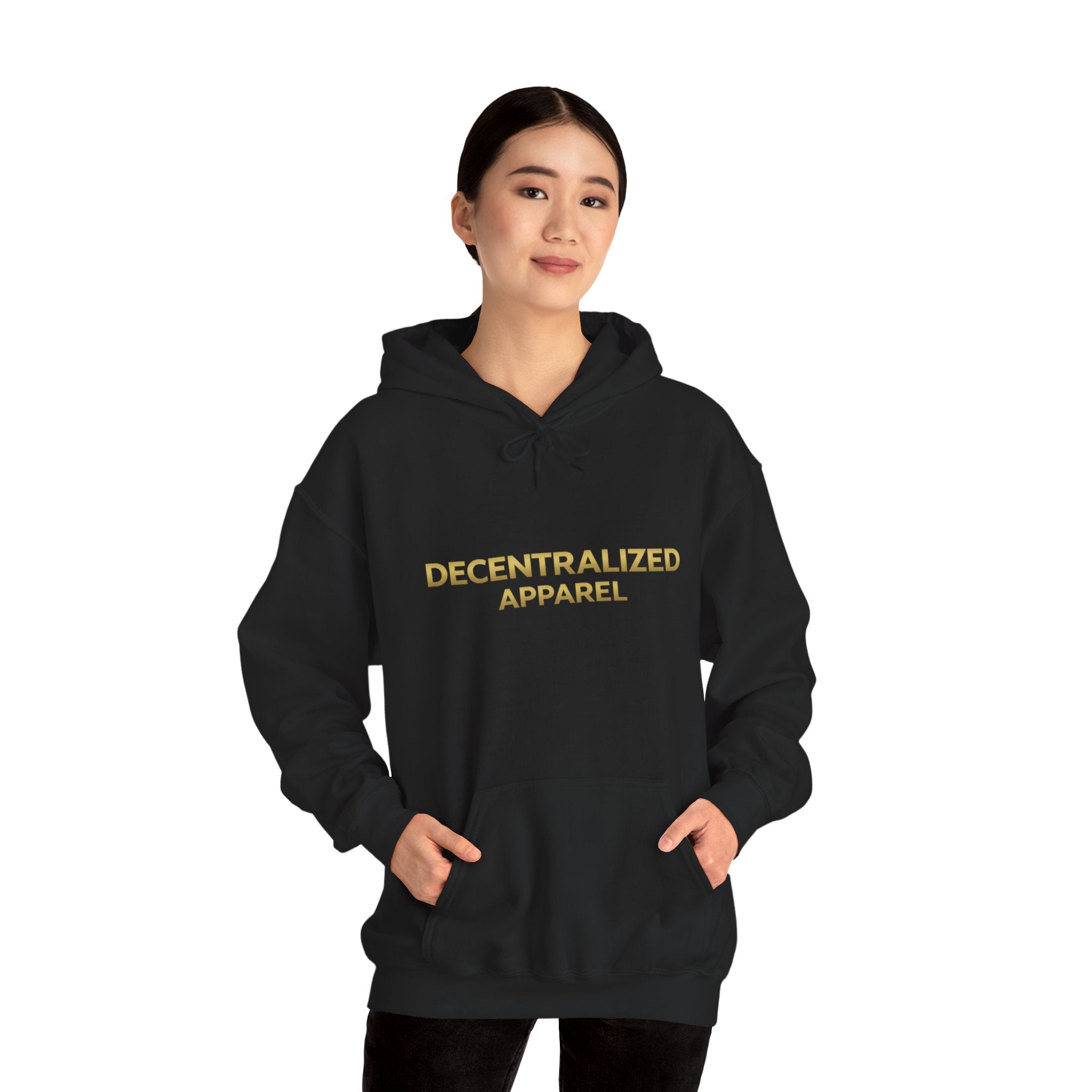 Decentralized Apparel Hoodie — Minimalist Crypto-Inspired White Pullover