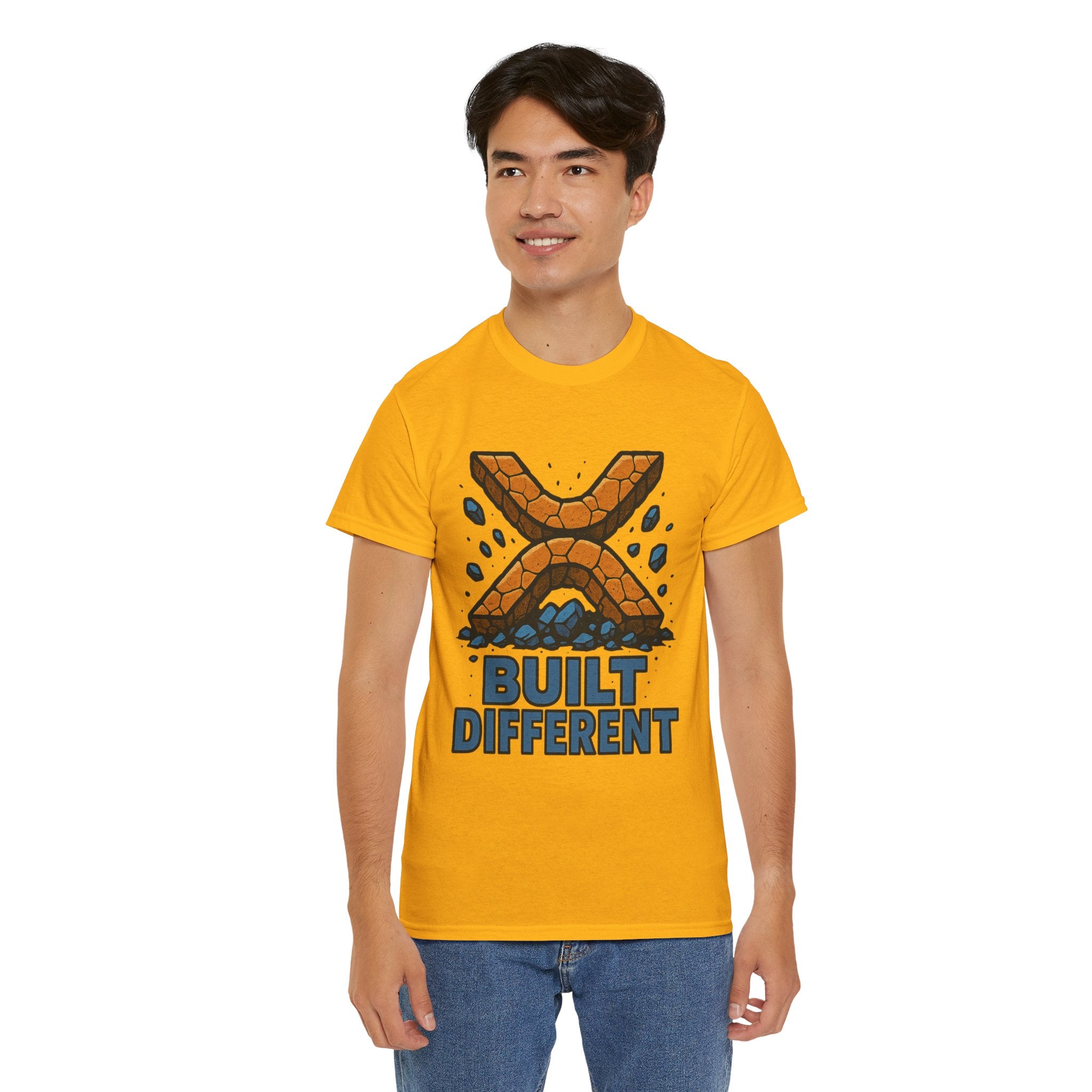 Built Different T-Shirt — Rugged Crypto X Design Tee