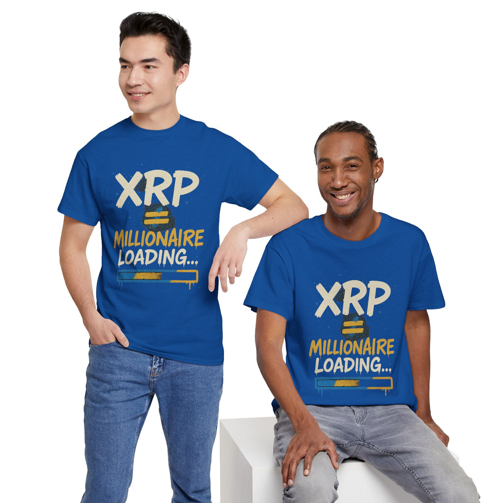 XRP Millionaire Loading T-Shirt — Crypto Investor Progress Tee