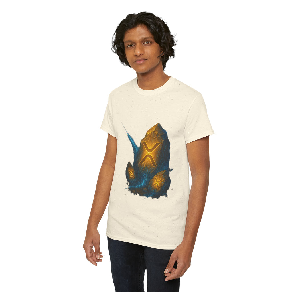 Rune Stone Graphic Tee — Glowing Mystic Rock T-Shirt