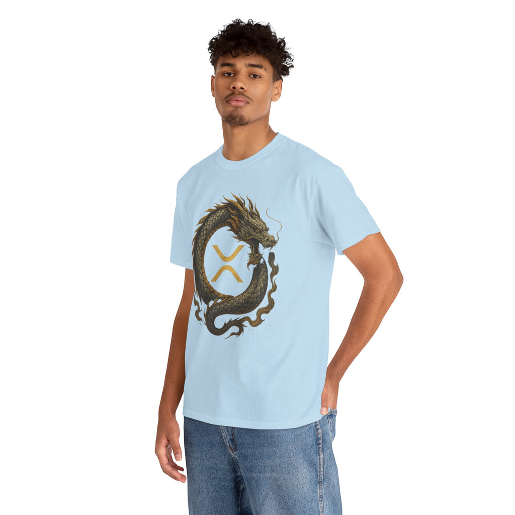 Dragon XRP Logo T-Shirt — Crypto XRP Circle Dragon Graphic Tee