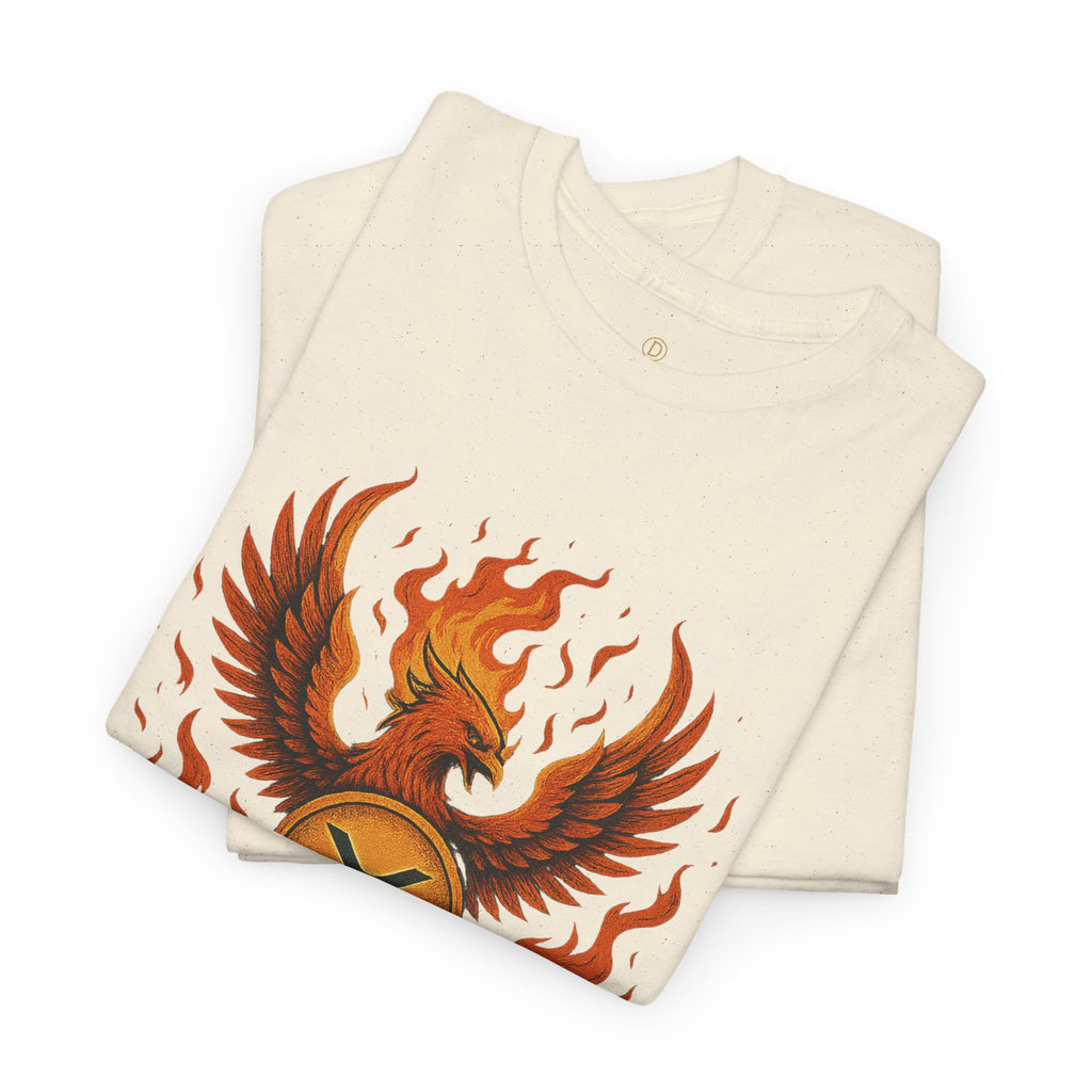 Phoenix Coin T‑Shirt — Fiery Phoenix Crypto Logo Tee