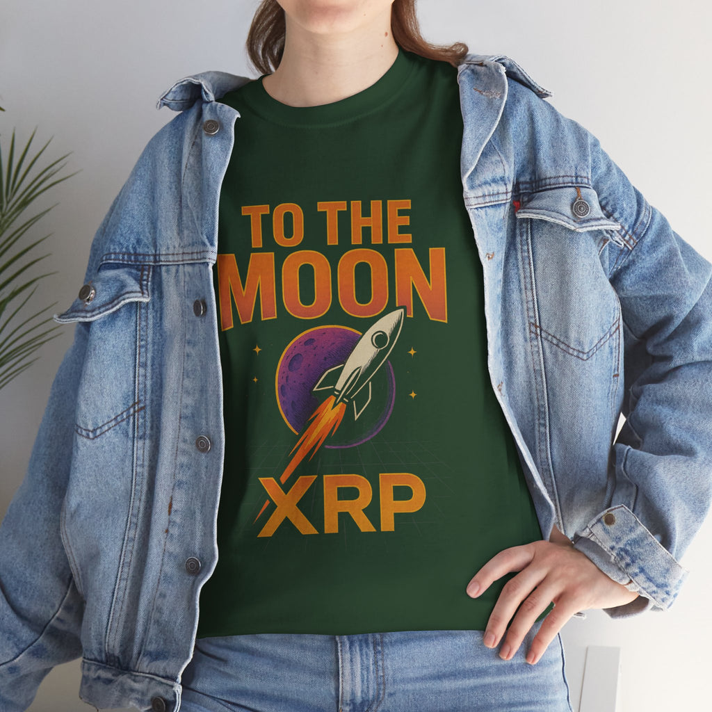 XRP To The Moon Tee — Cryptocurrency Investor Rocket Shirt
