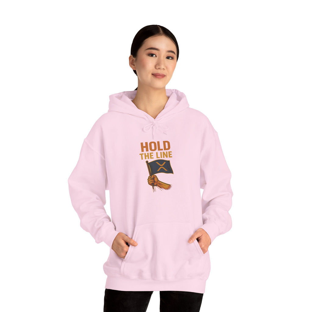Hold The Line Hoodie — Flag & Fist Graphic Pullover