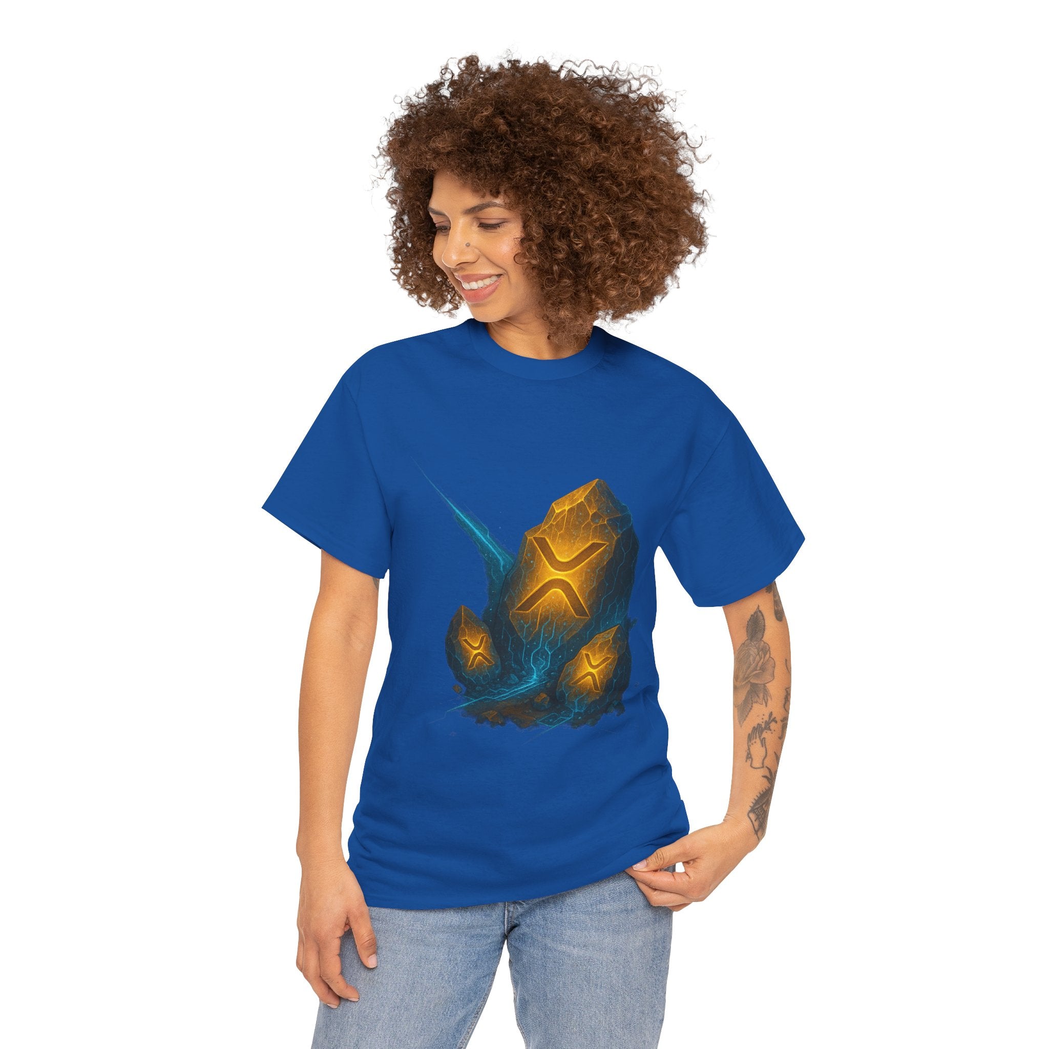 Rune Stone Graphic Tee — Glowing Mystic Rock T-Shirt