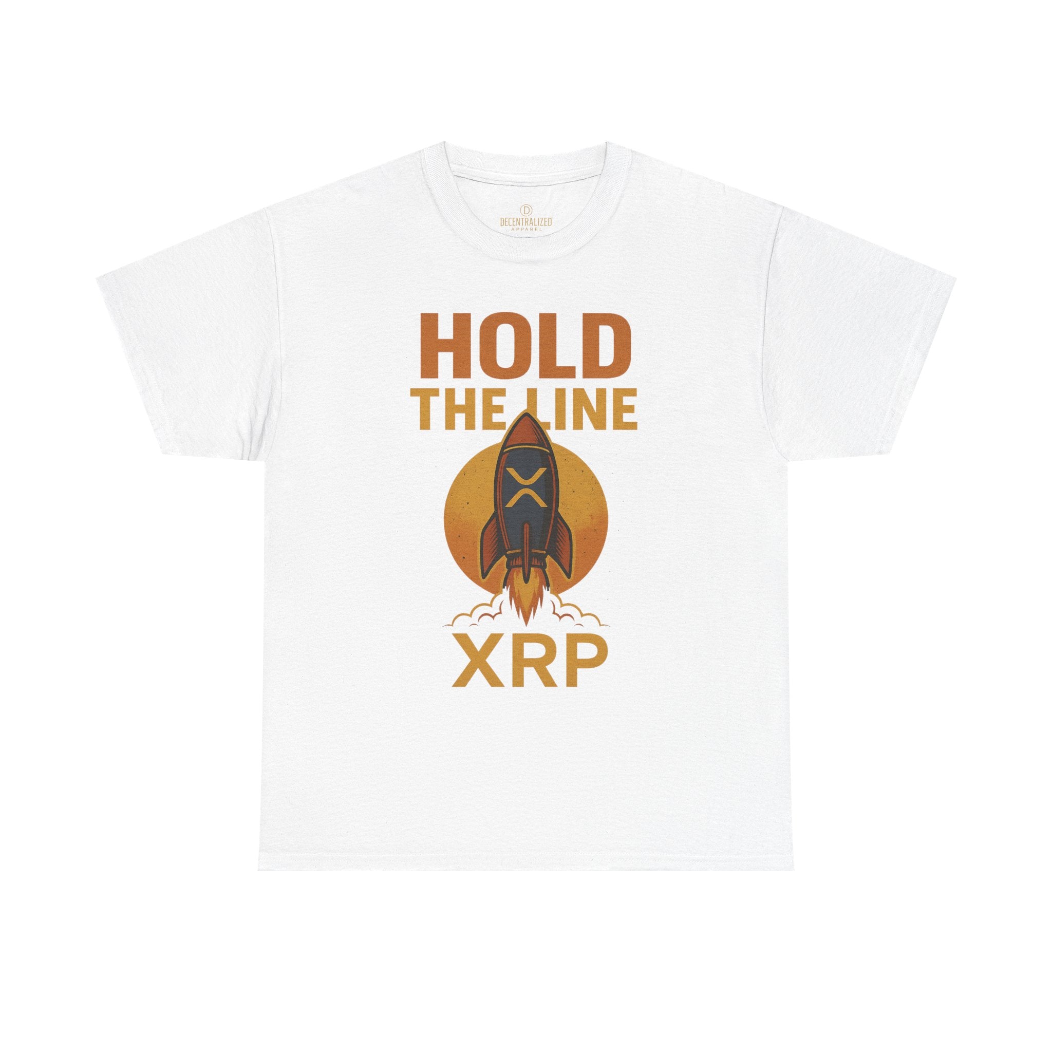 XRP Hold The Line Rocket Tee — Crypto Investor T‑Shirt