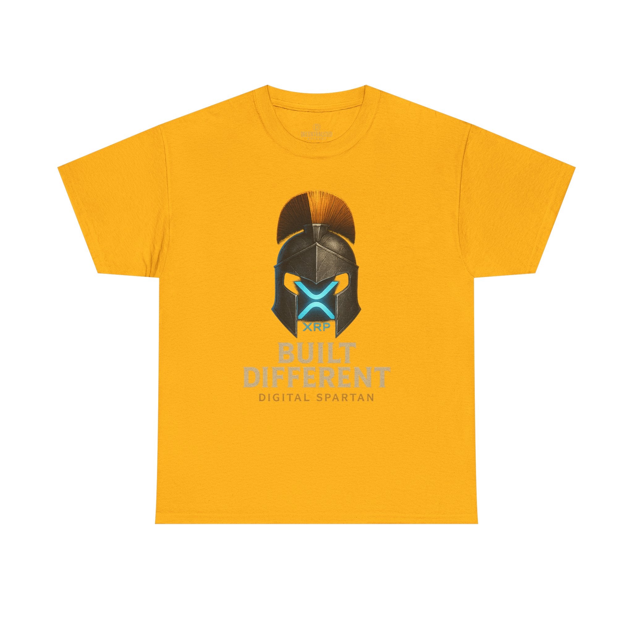 Built Different Spartan Tee — Digital Spartan XRP Crypto T-Shirt