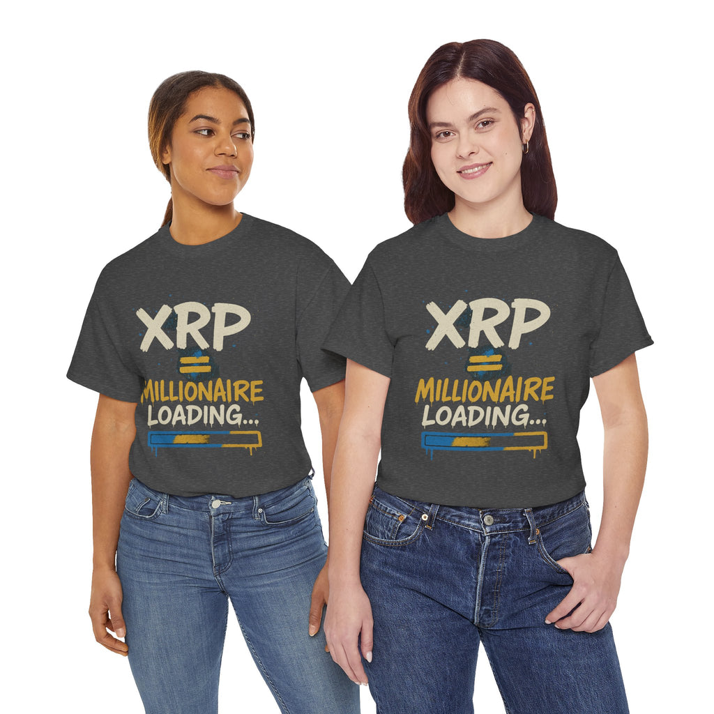 XRP Millionaire Loading T-Shirt — Crypto Investor Progress Tee
