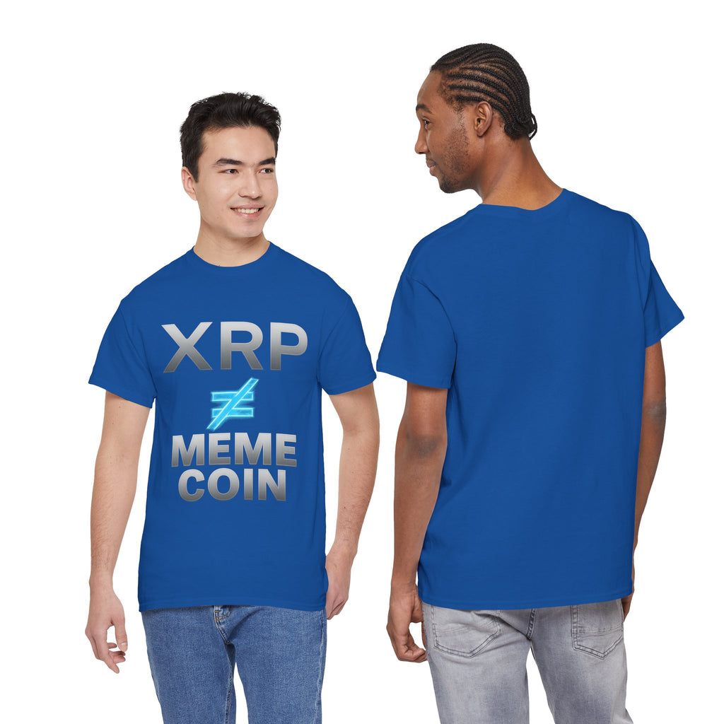 XRP ≠ Meme Coin T-Shirt — Crypto Investor Statement Tee