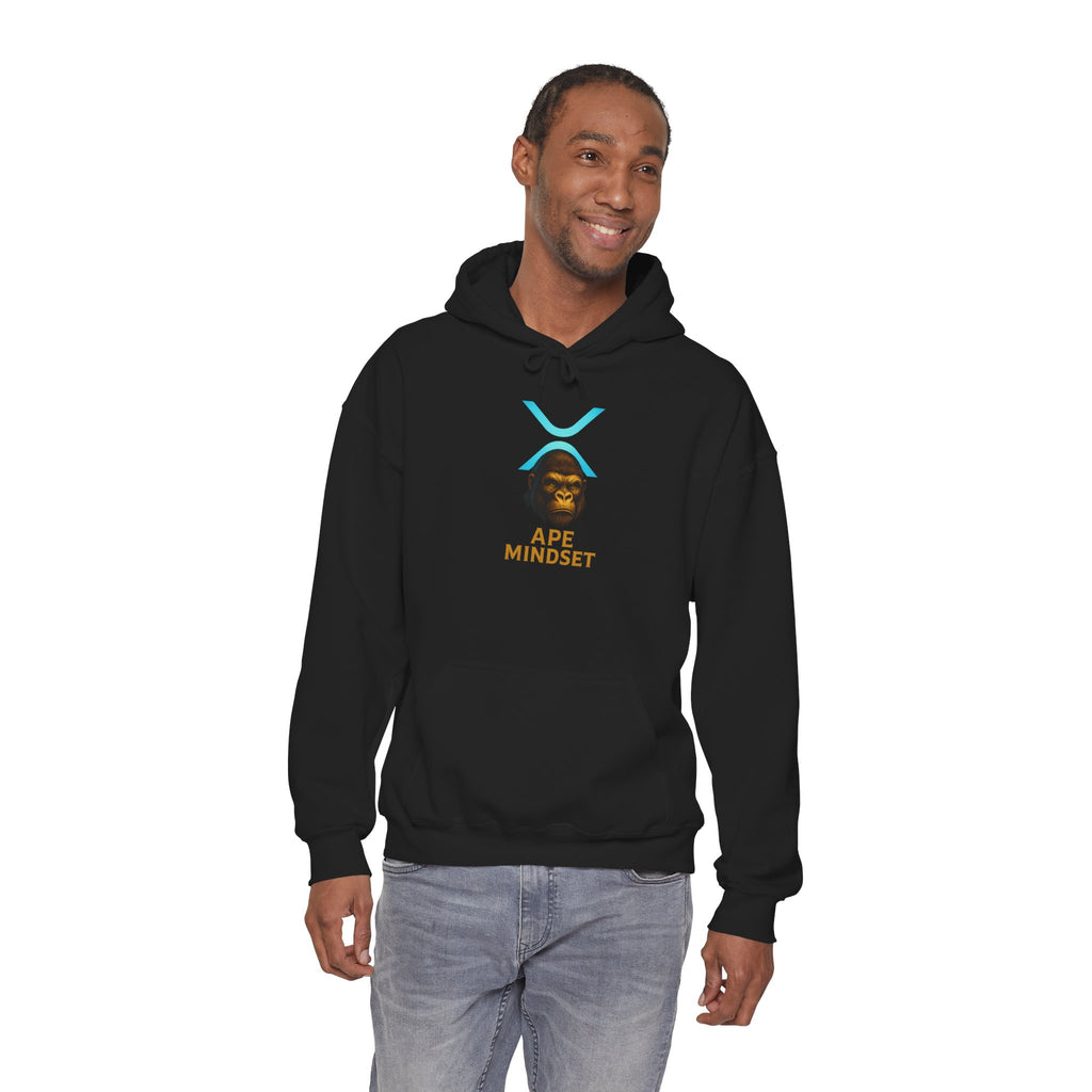 Ape Mindset Hoodie — Crypto XRP Logo Gorillaz Graphic Sweatshirt