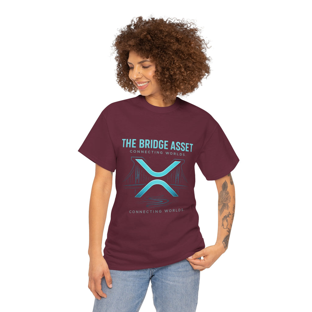 The Bridge Asset Tee – 'Connecting Worlds' Crypto Ripple X Logo T-Shirt