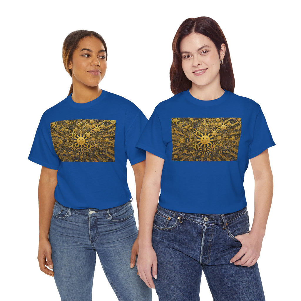 Sunflower Burst T‑Shirt — Golden Sunflower Pattern Tee