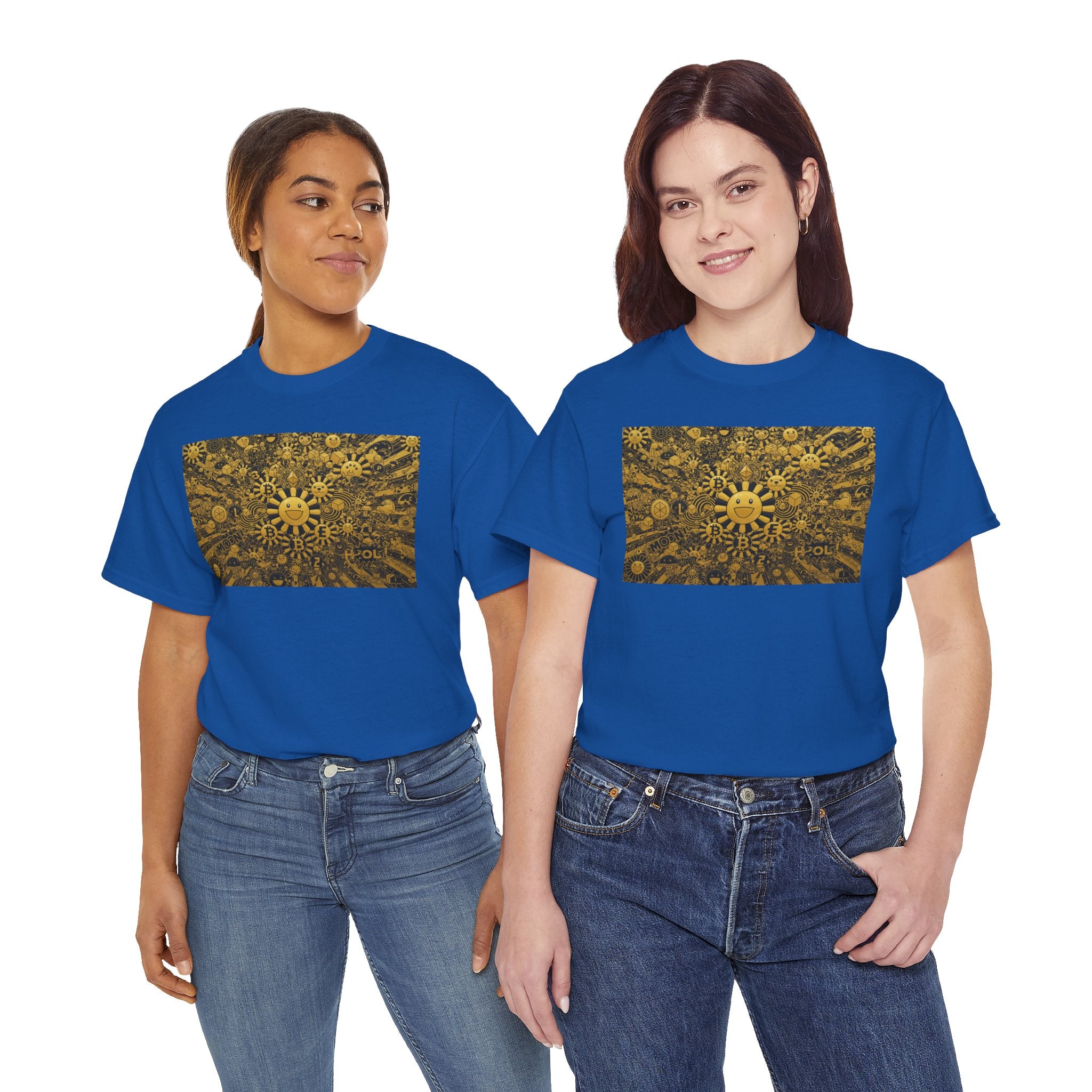 Sunflower Burst T‑Shirt — Golden Sunflower Pattern Tee
