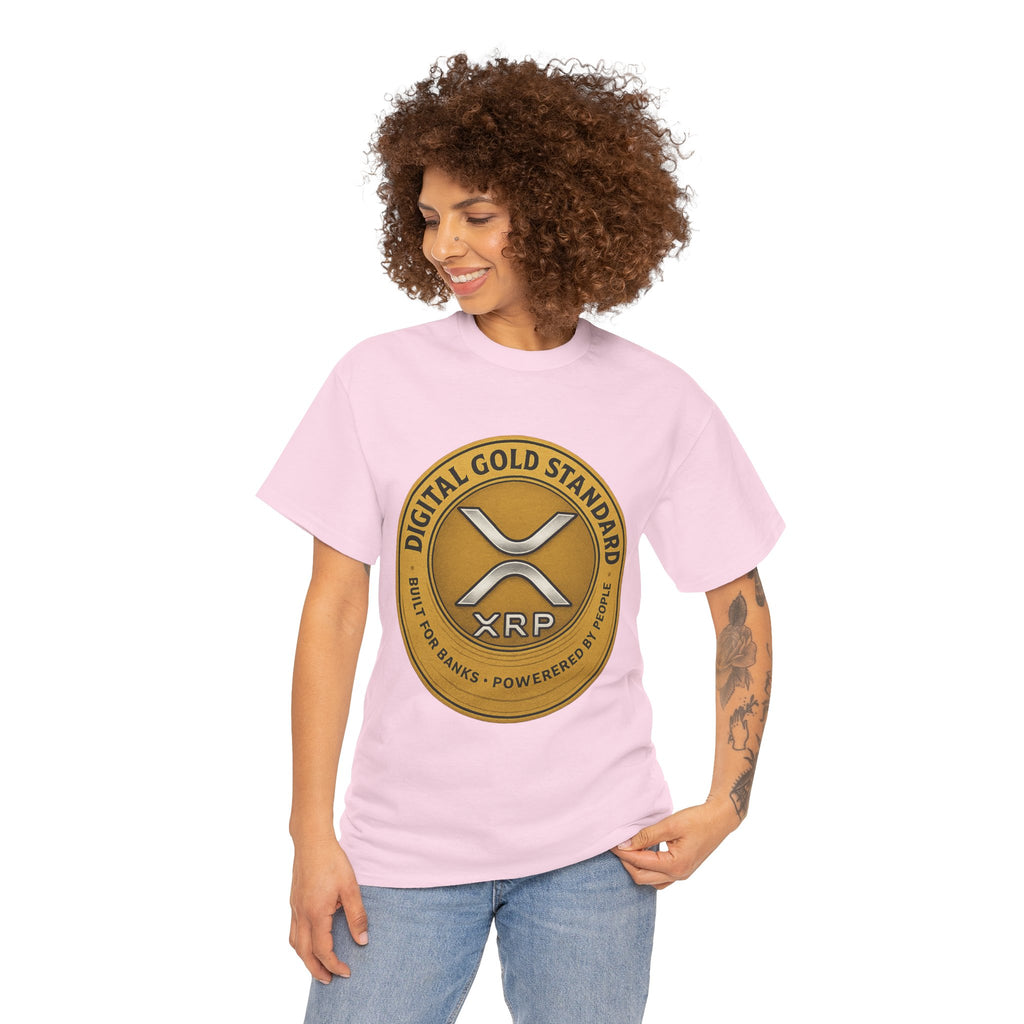 XRP Digital Gold Tee – Cryptocurrency Logo Shirt