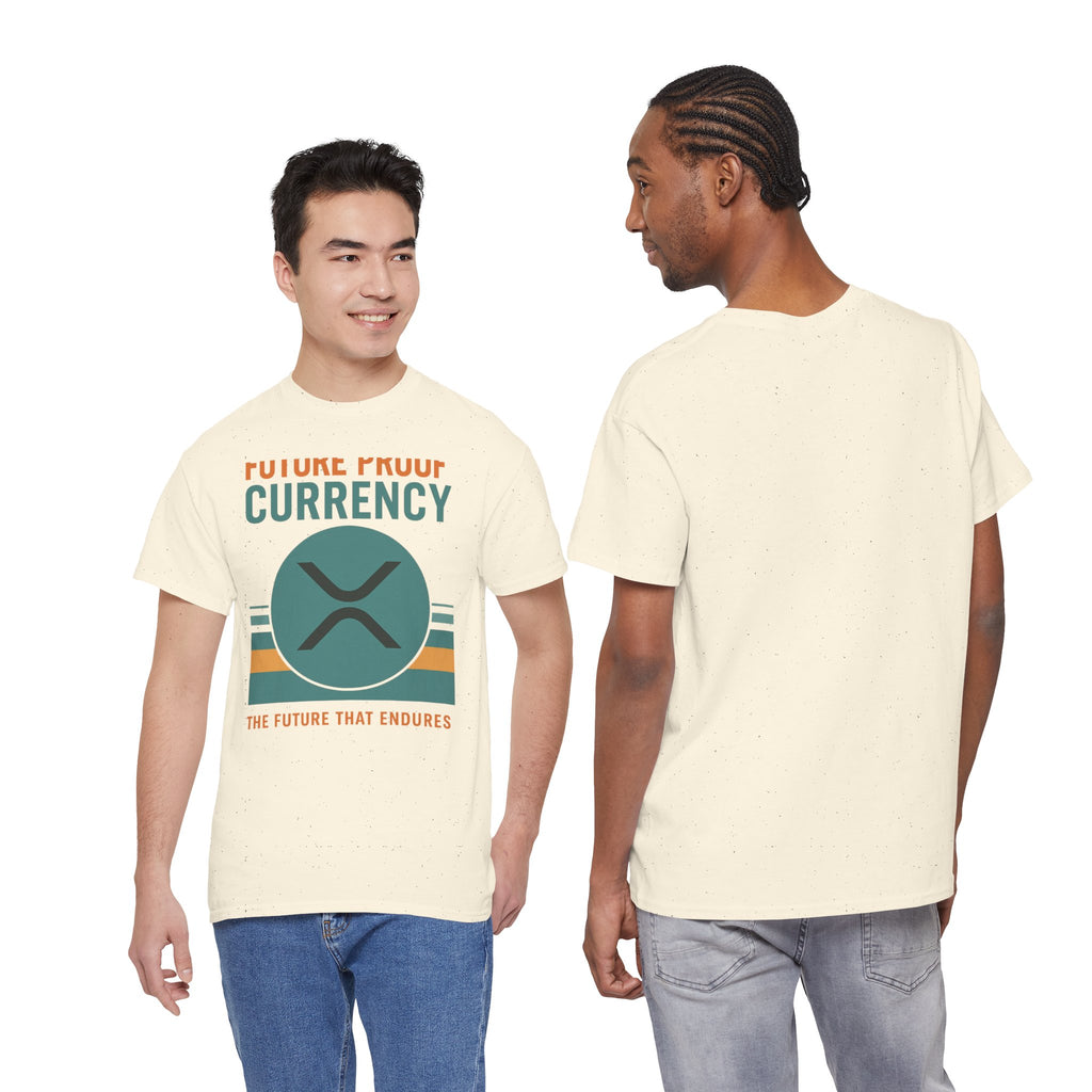 RIPPLE XRP 'Future Proof Currency' Graphic Tee — Crypto Retro Logo Shirt