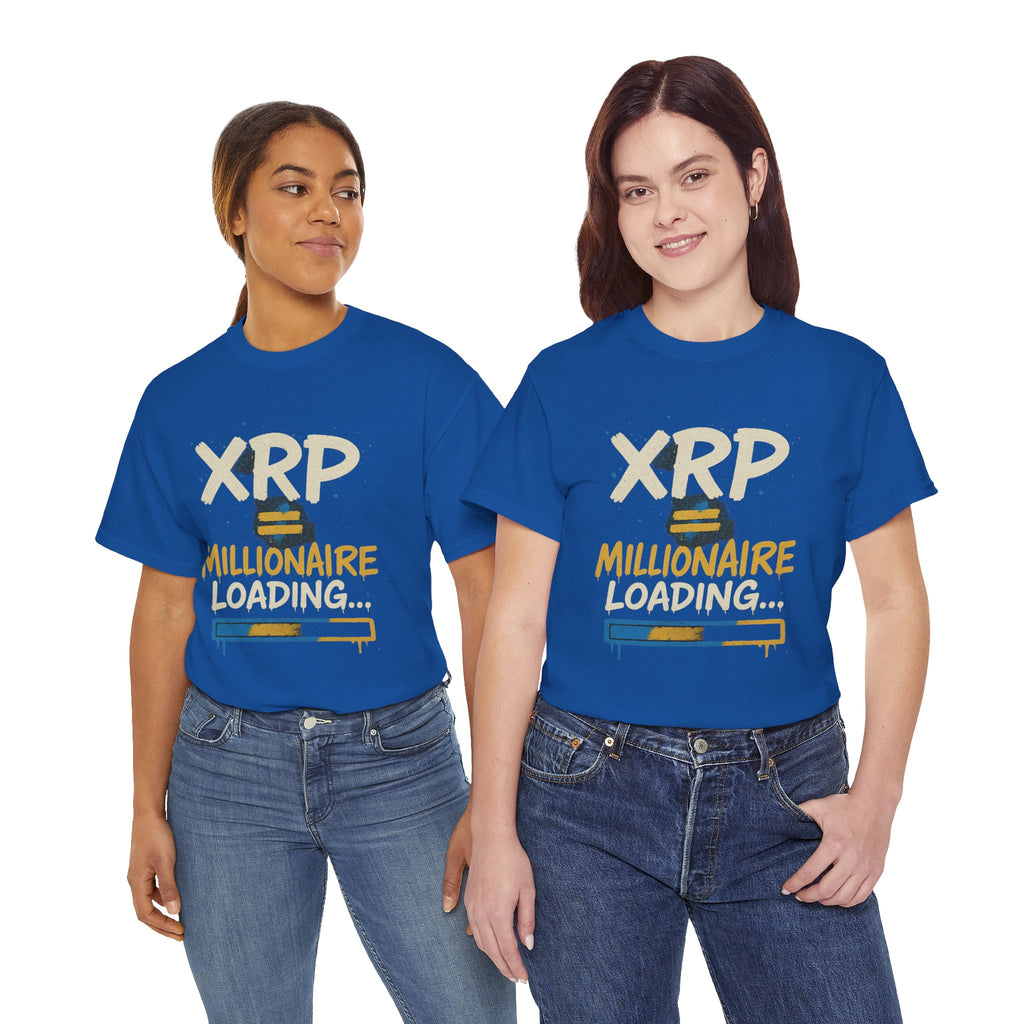 XRP Millionaire Loading T-Shirt — Crypto Investor Progress Tee