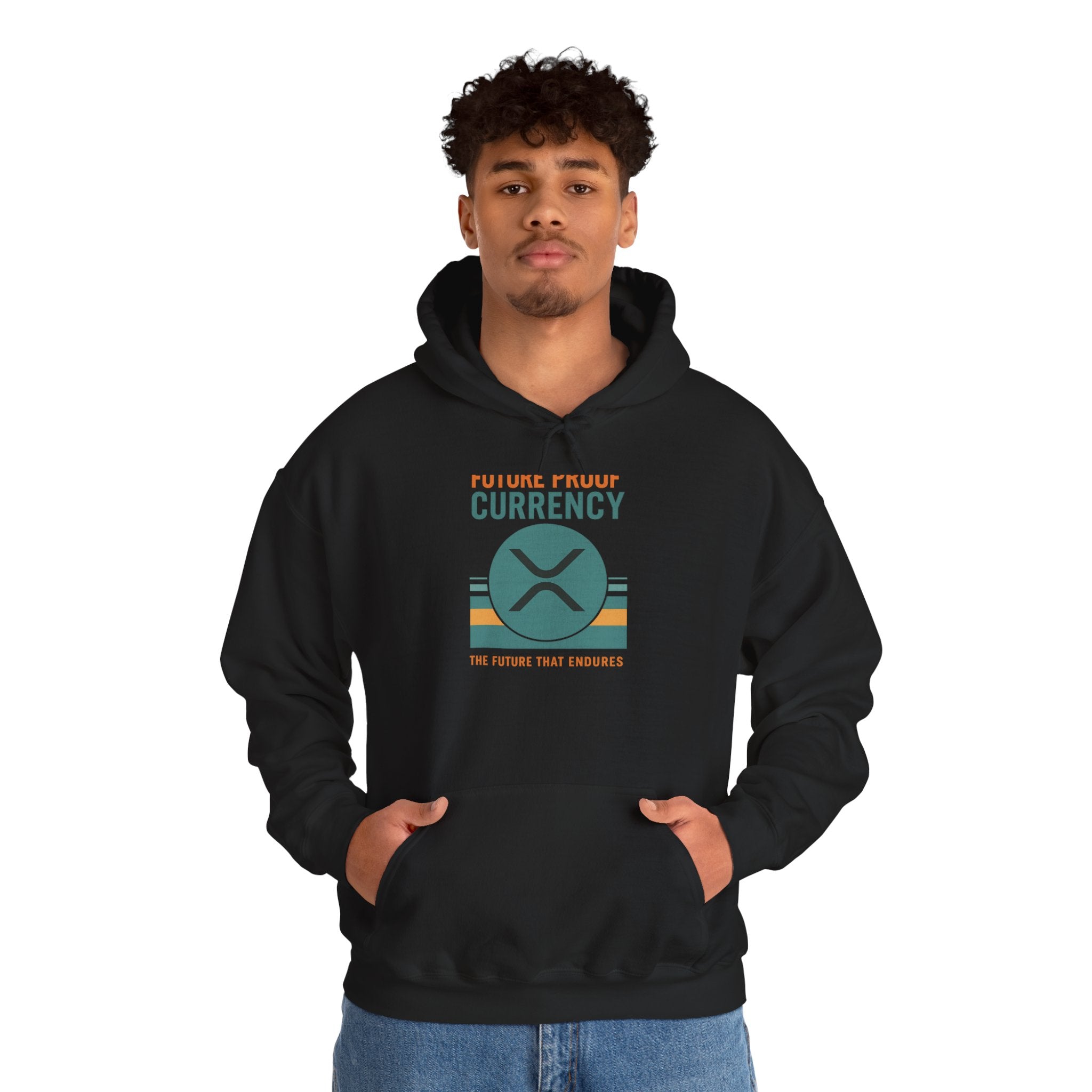 Ripple Crypto Hoodie – “Future Proof Currency” Retro Logo Sweatshirt