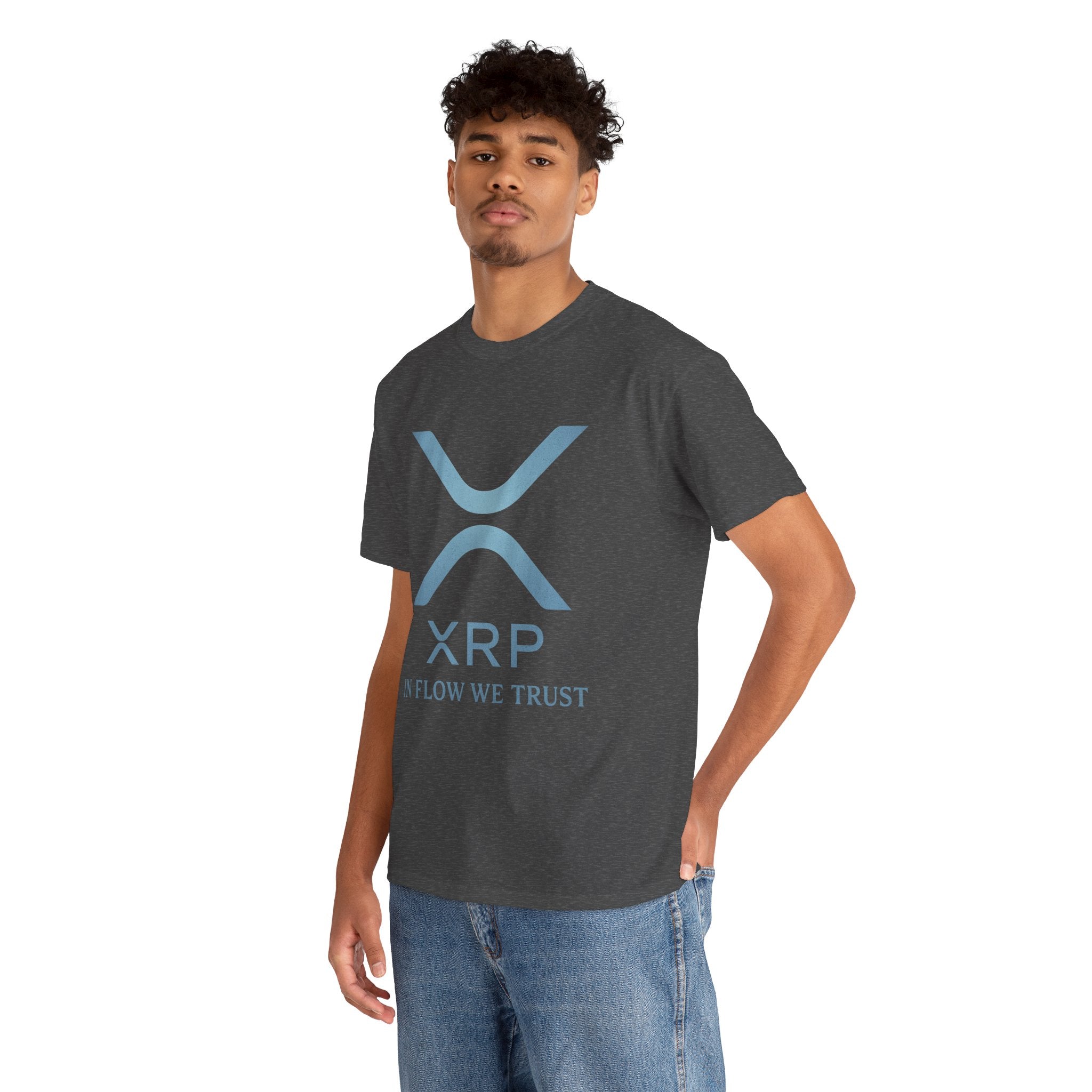 XRP Crypto Tee — "In Flow We Trust" Ripple Logo T-Shirt