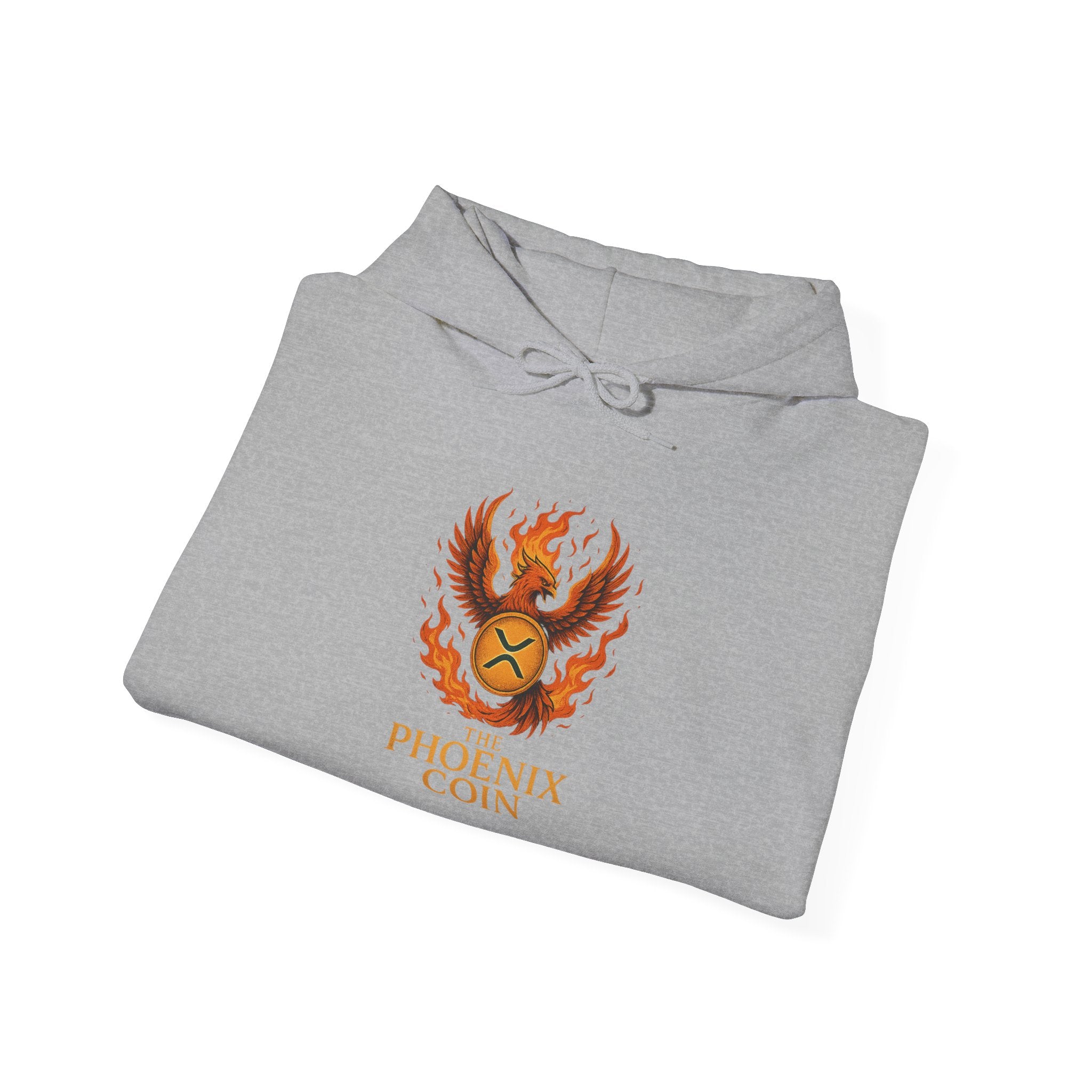 Phoenix Coin Hoodie — Fiery Phoenix Crest Sweatshirt
