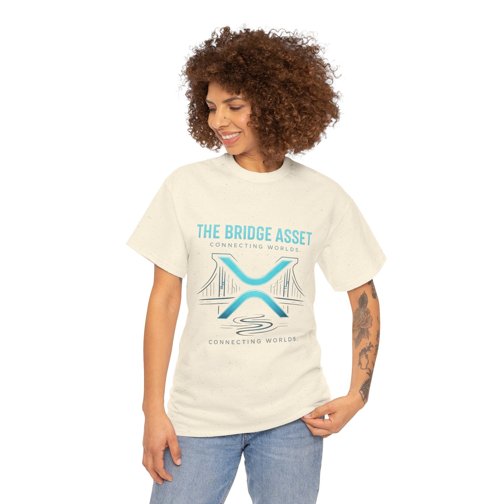 The Bridge Asset Tee – 'Connecting Worlds' Crypto Ripple X Logo T-Shirt