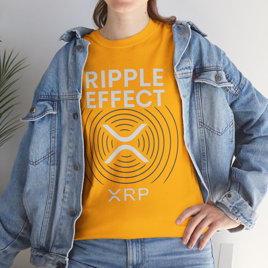 Ripple Effect XRP Tee — Minimal Cryptocurrency Logo T-Shirt