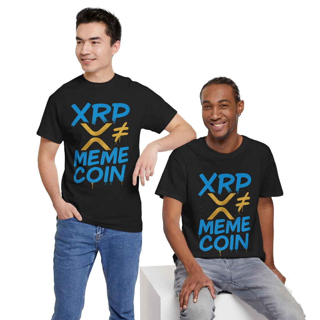 XRP ≠ Meme Coin T‑Shirt — Crypto Advocate Graphic Tee