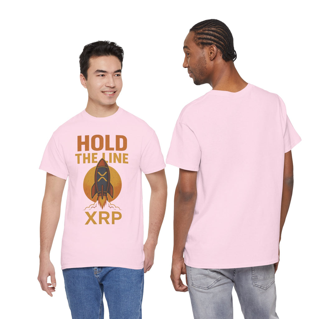 XRP Hold The Line Rocket Tee — Crypto Investor T‑Shirt