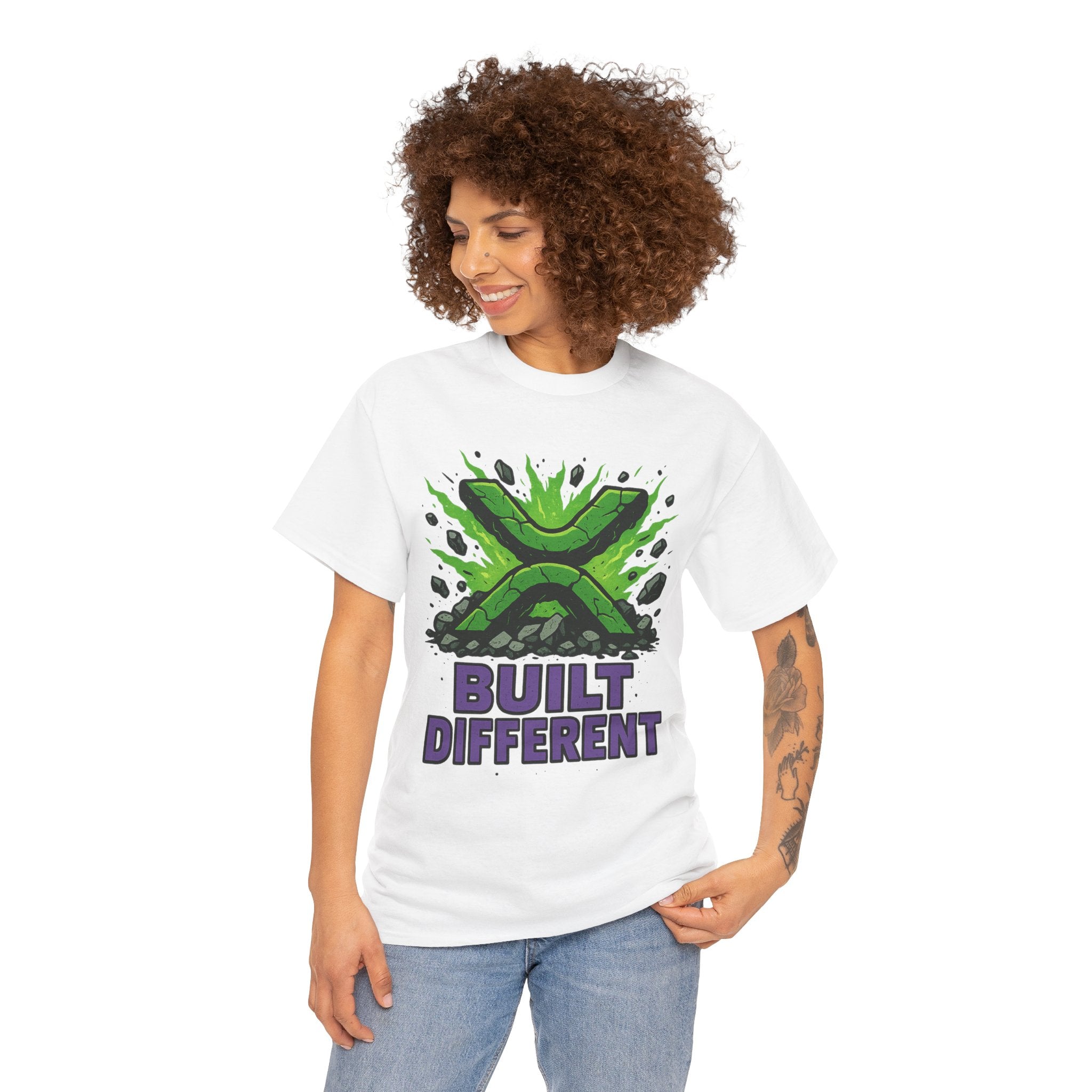 Built Different T-Shirt — Green Gamer Logo Tee