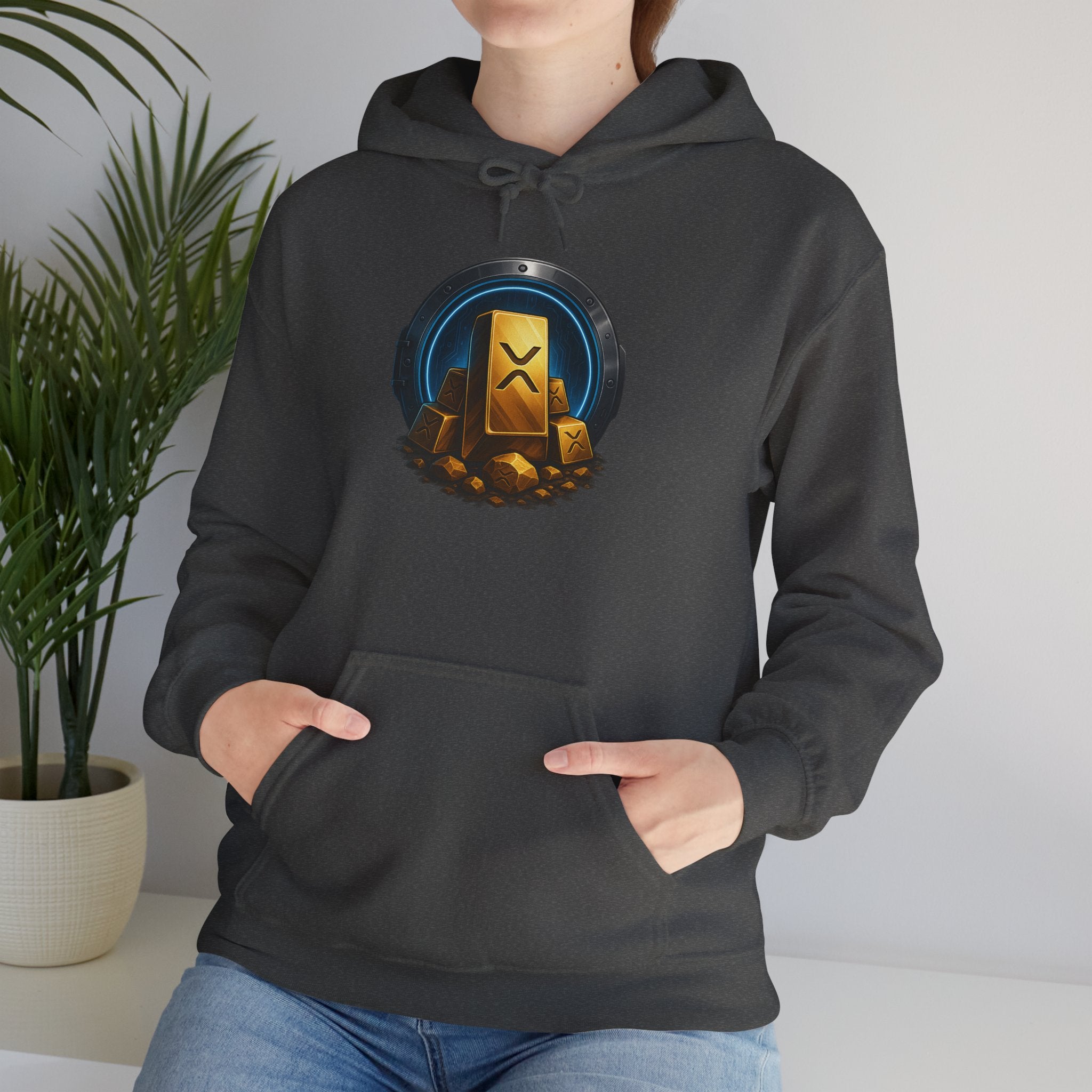 Gaming Treasure Hoodie — Gold Loot Chest Emblem