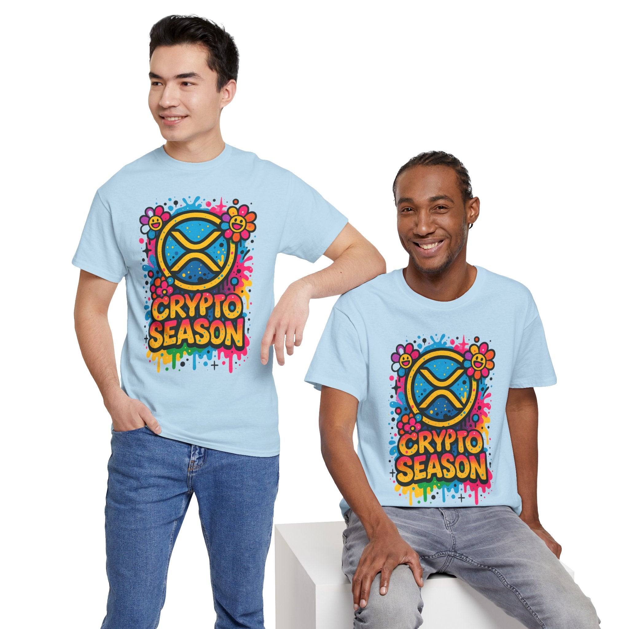 Crypto Season T-Shirt — Colorful Ripple XRP Logo Tee
