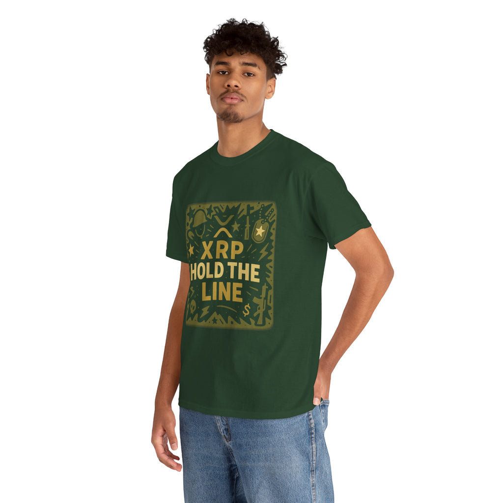 T-Shirt — XRP Hold The Line Crypto Graphic Tee