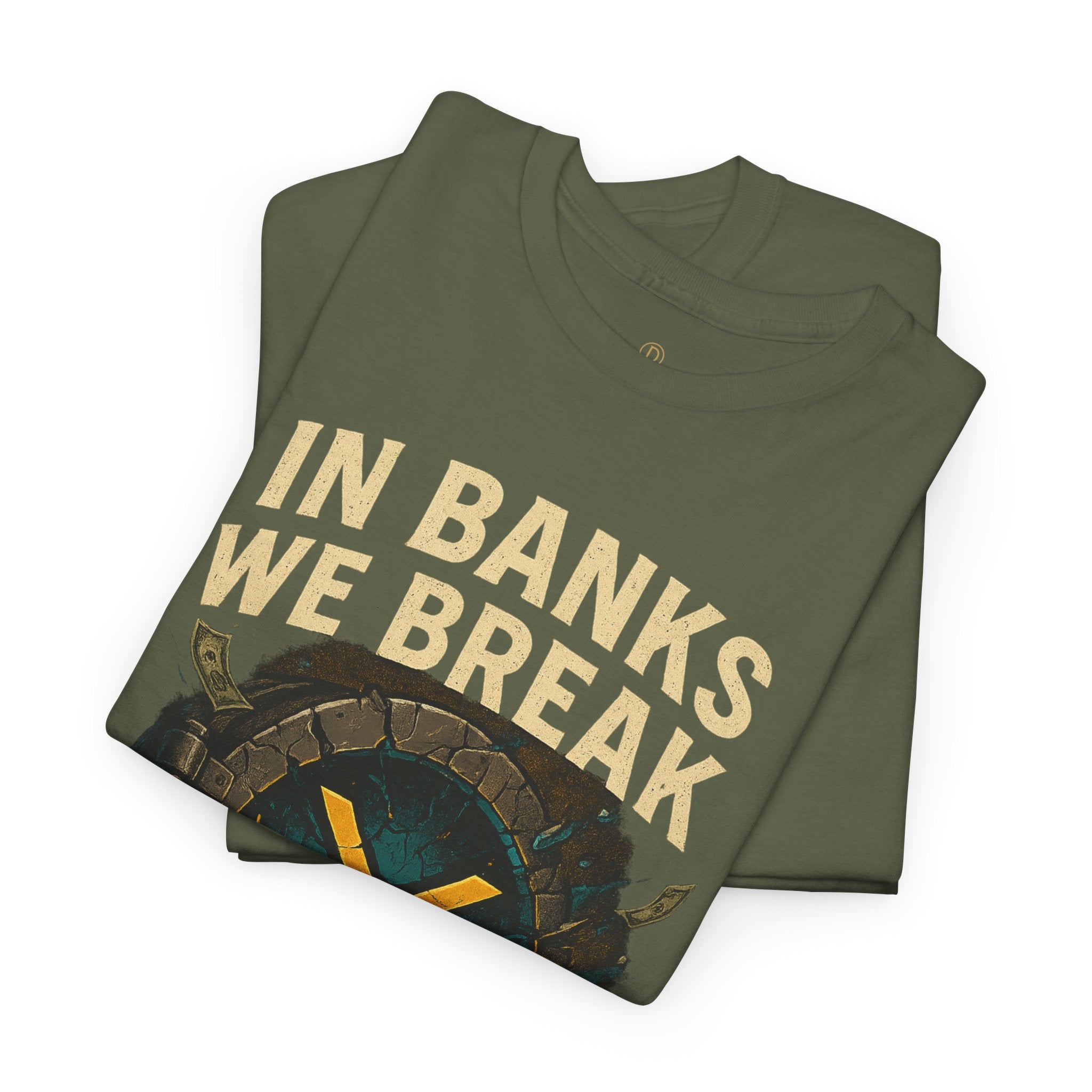 In Banks We Break XRP Crypto Graphic Tee