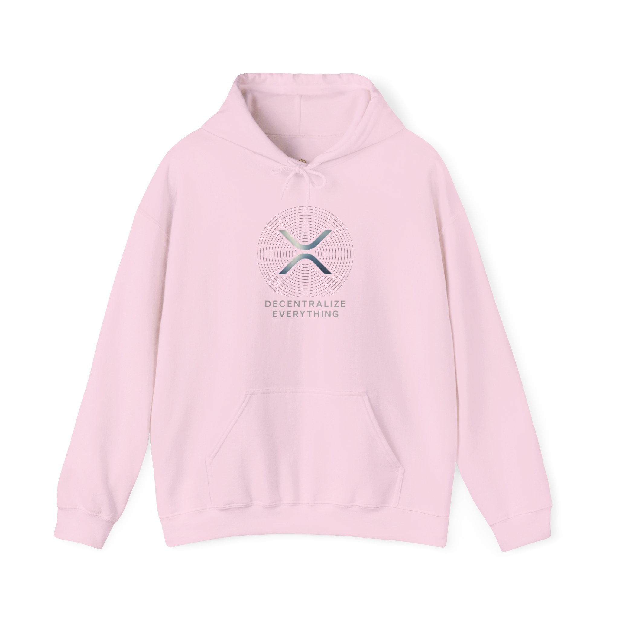 XRP 'Decentralize Everything' Hoodie — Minimal Crypto Logo Pullover