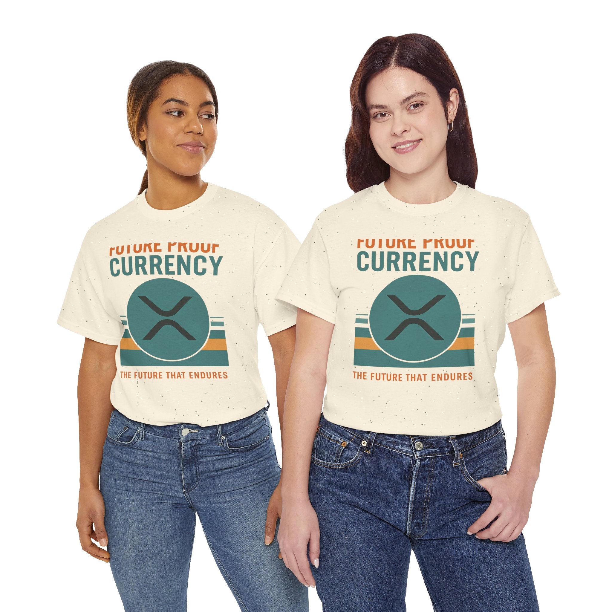 RIPPLE XRP 'Future Proof Currency' Graphic Tee — Crypto Retro Logo Shirt